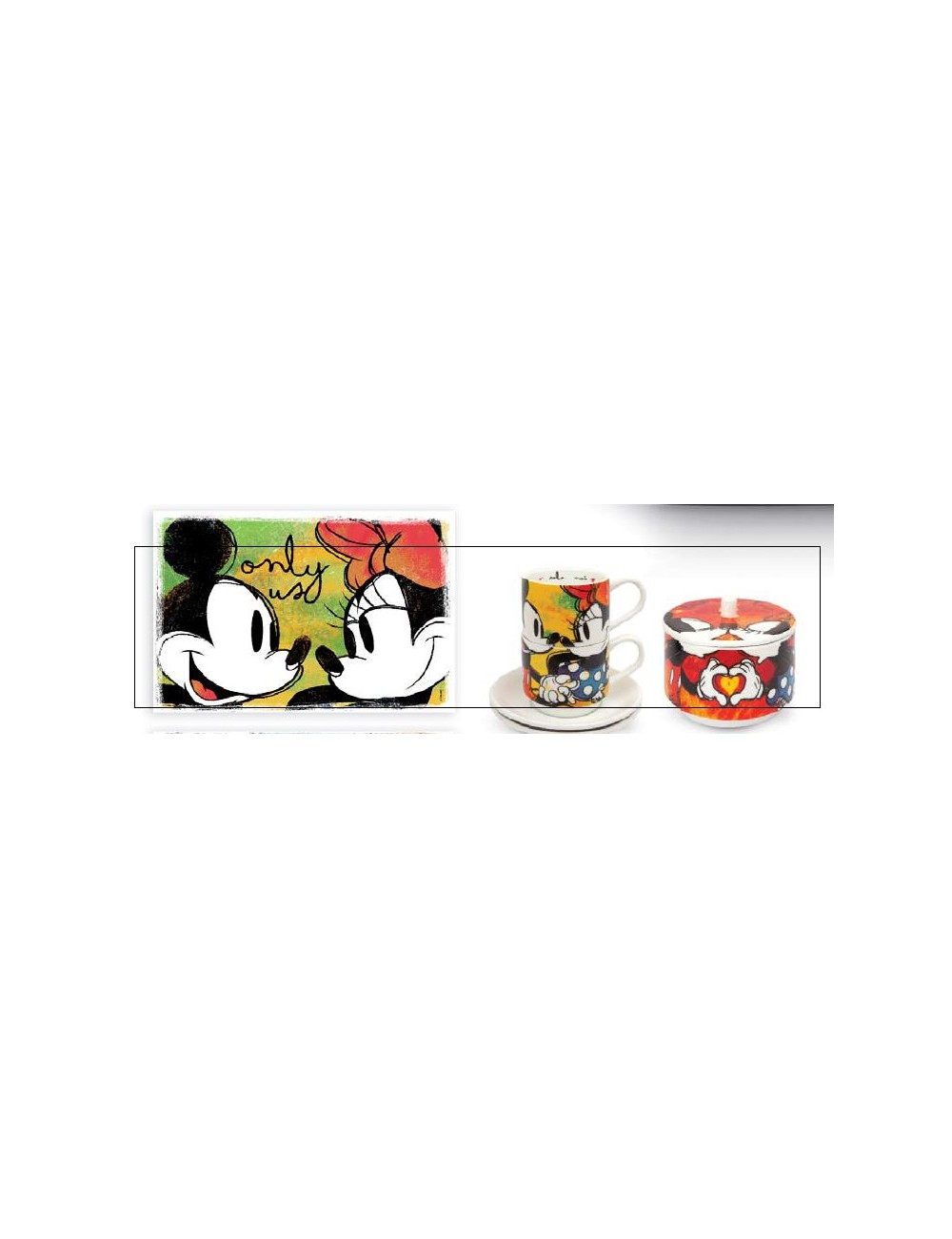 Set 2 tazze caffè Mickey Mouse Disney - Arredamento e Casalinghi