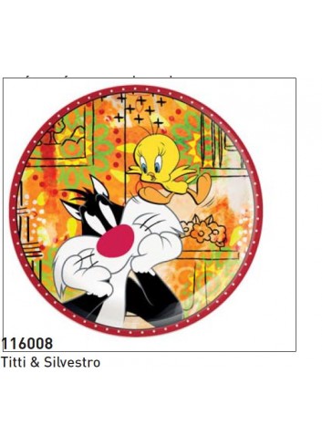 Piattino dessert Titty  & Silvestro 116008 Looney Tunes Egan