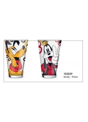 Set 2 bicchieri Goofy - Pluto 103039 Forever & Ever Egan