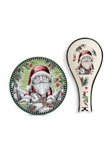 Gift set Sottopentola Poggiamestolo Babbo Natale 120152 Natale 2024 Egan