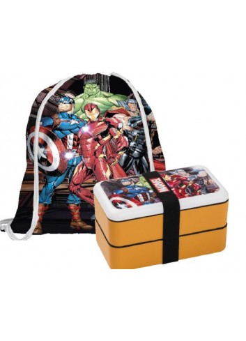 Set lunch box e sacca Avengers 108069