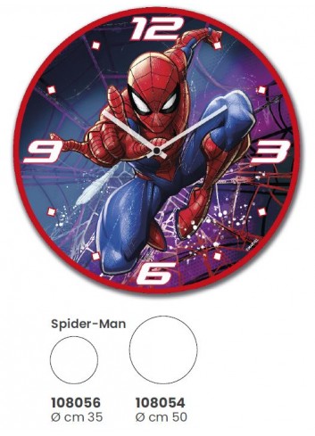 Orologio da parete Spider-man 108056 - 108054 Marvel Egan