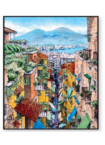 Quadro "Napoli 1000 colori"  101081 - 101082 - 101083 Egan