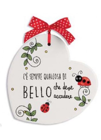 Formella ceramica "C'è sempre qualcosa di bello..." 186009 Pensieri e Parole Egan