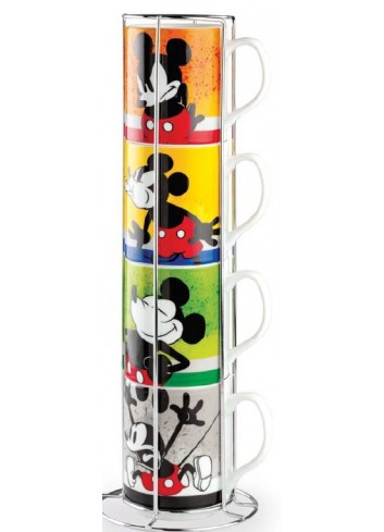 Set mug impilabile Mickey Mouse PWM021I/4AM Disney Home Egan