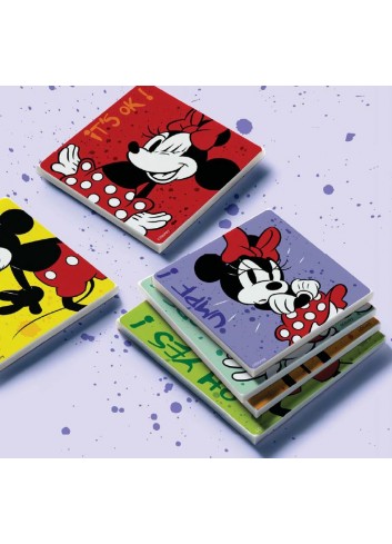 Set 5 sottobicchieri Mickey Mouse giallo 220023 Disney Home Egan