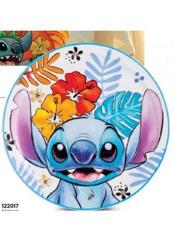 Set 2 piatti dessert Stitch bianco 122013 Disney  Egan